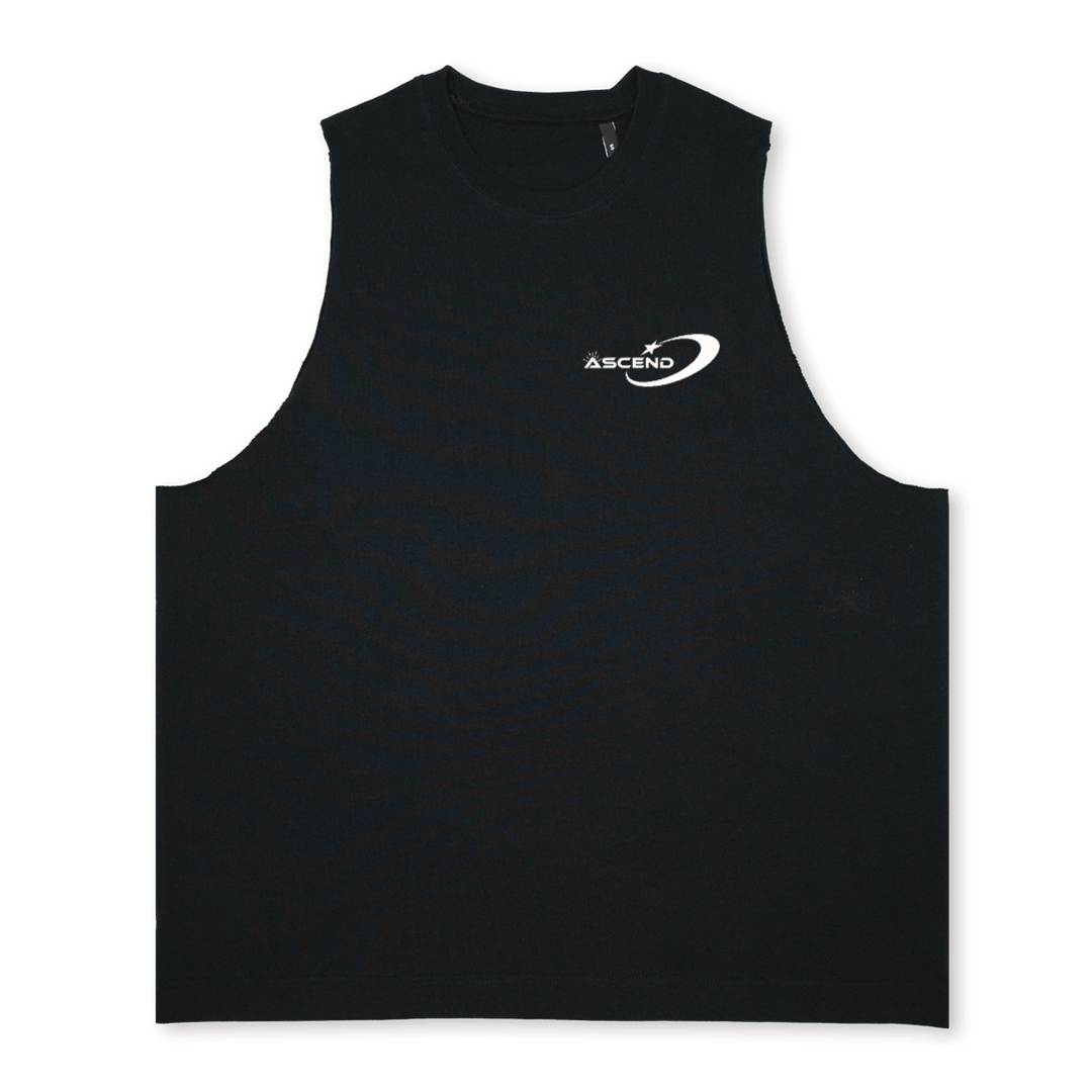 ASCEND SLEEVELESS OVERSIZED TEE